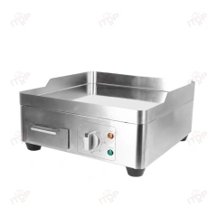OEM Commercial Cooking Equipment 2000w Flat Top Bbq Griddle Stainless Steel Electric Teppanyaki Griddle Grill