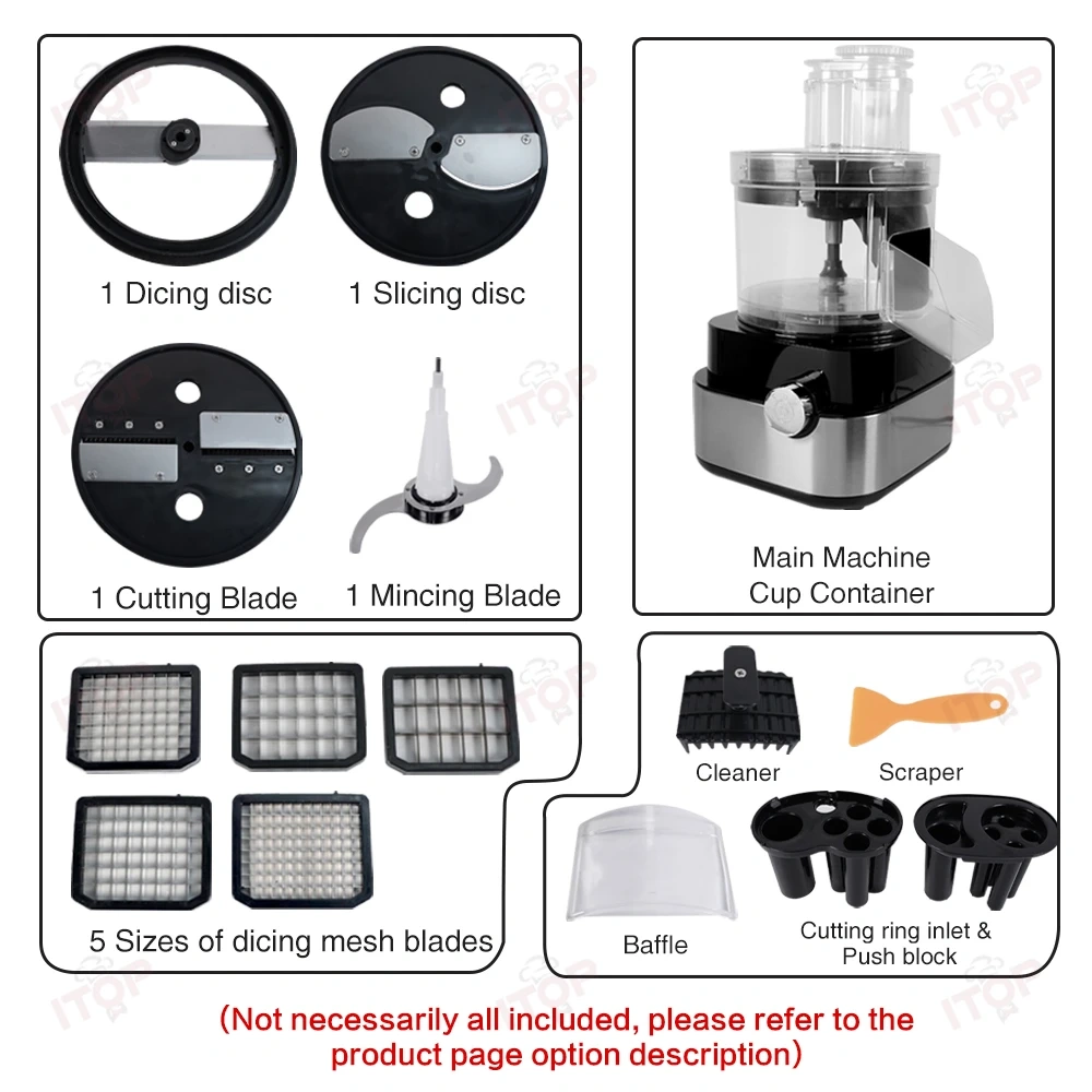 Large Capacity Tabletop Automatic Potato Ham Pitaya Dicer Machine Small Circles Vegetable Cube Cutting Machine