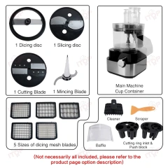 Large Capacity Tabletop Automatic Potato Ham Pitaya Dicer Machine Small Circles Vegetable Cube Cutting Machine