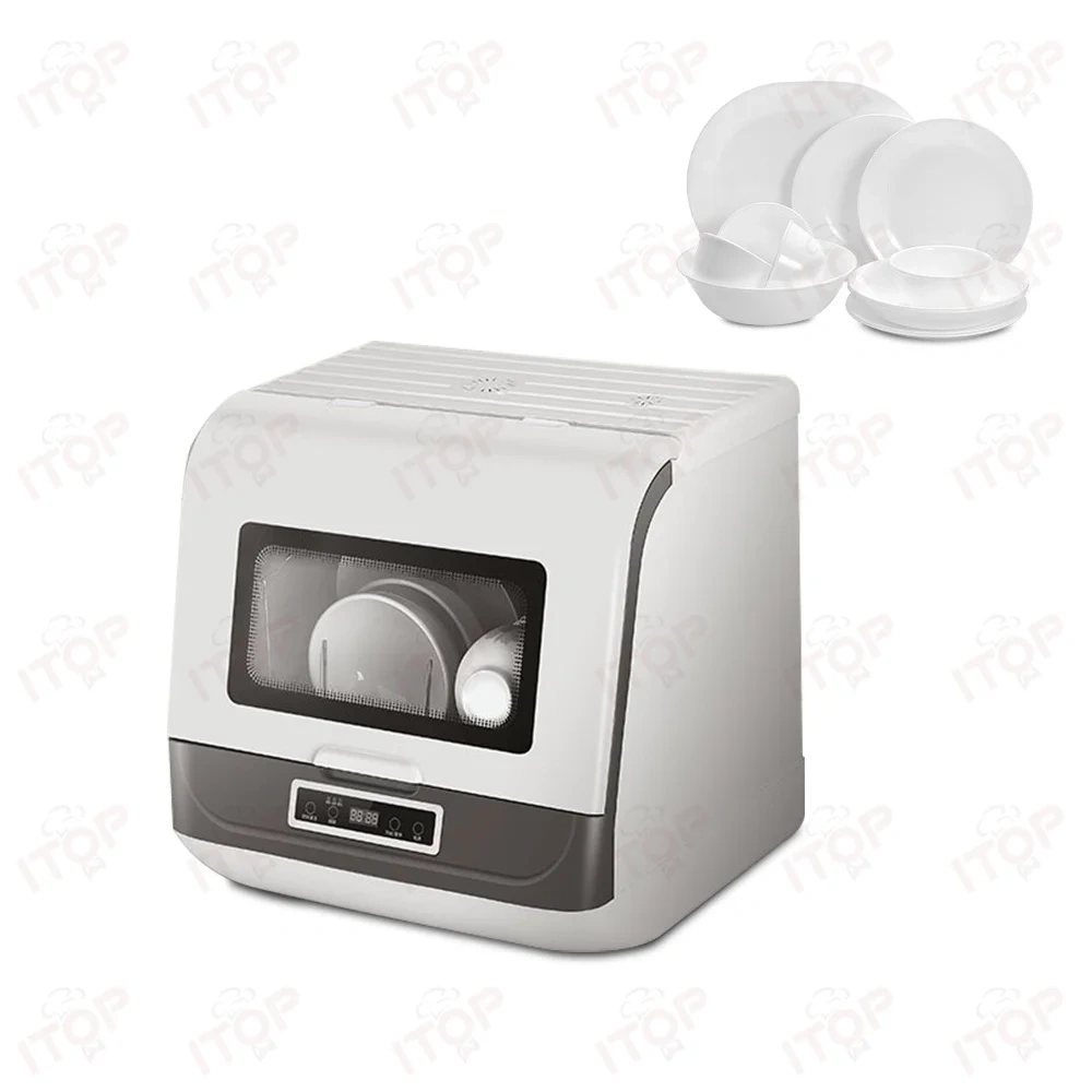 800w Countertop Electric Smart Mini Dish Washer Kitchen Dish Bowl Washing Machine For Home Use