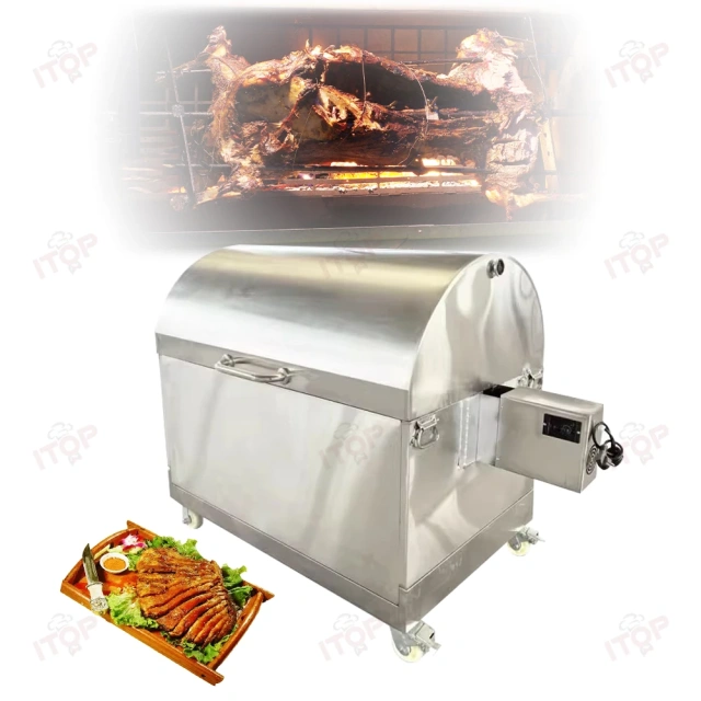 Foldable Whole Lamb Roasting Oven Commercial Chicken Grill Machine Rotisserie Folding Charcoal Bbq Grill Machine