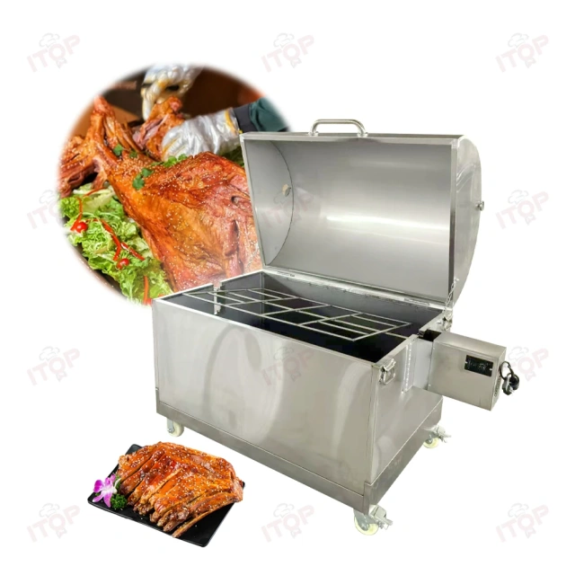Foldable Whole Lamb Roasting Oven Commercial Chicken Grill Machine Rotisserie Folding Charcoal Bbq Grill Machine