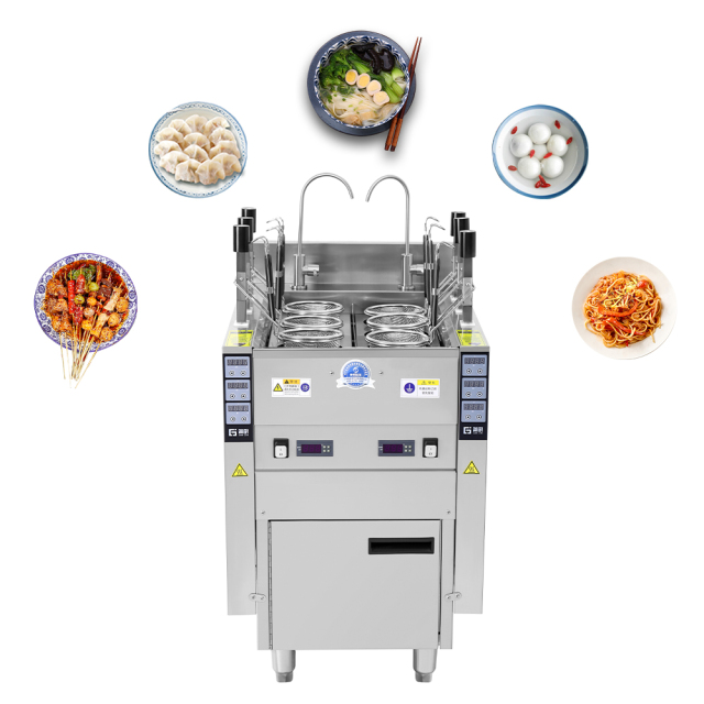 6 Baskets Commercial Pasta Cooker Electric Noodle Cooker Cooking Equipment For Restaurants