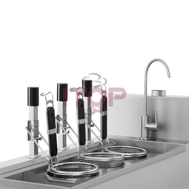 Commercial Automatic 3 Baskets Noodle Stove Gas Pasta Cooker Cooking Noodle Machine Stainless Steel Noodle Boiler