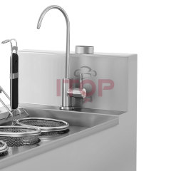 Commercial Automatic 3 Baskets Noodle Stove Gas Pasta Cooker Cooking Noodle Machine Stainless Steel Noodle Boiler