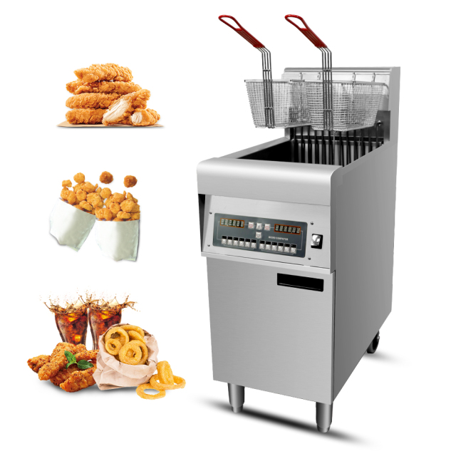 Commercial Single Cylinder Fast Food Restaurant Kitchen Fried Chicken Electric Chips Deep Fryer