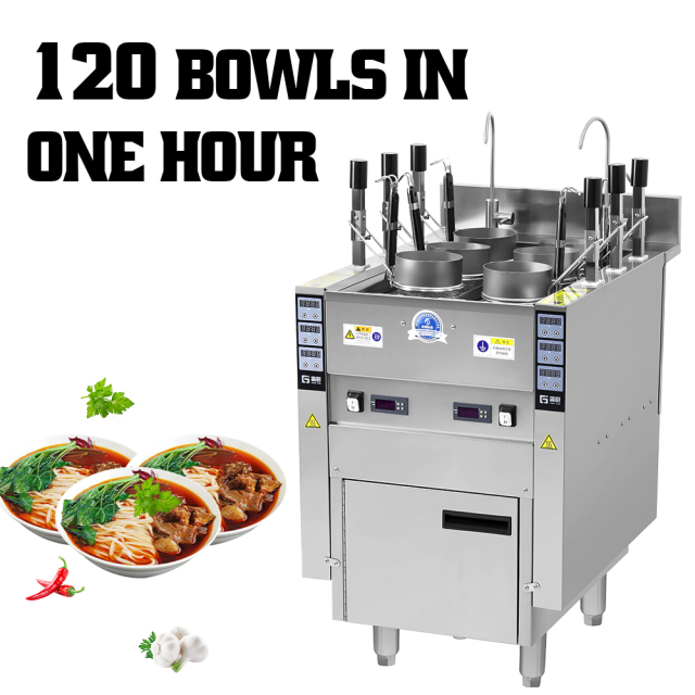 6 Baskets Commercial Pasta Cooker Electric Noodle Cooker Cooking Equipment For Restaurants