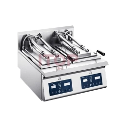 2 Pot Efficient Deep Frying Pan Japanese Style Dumpling Machine Fried Dumpling Machine