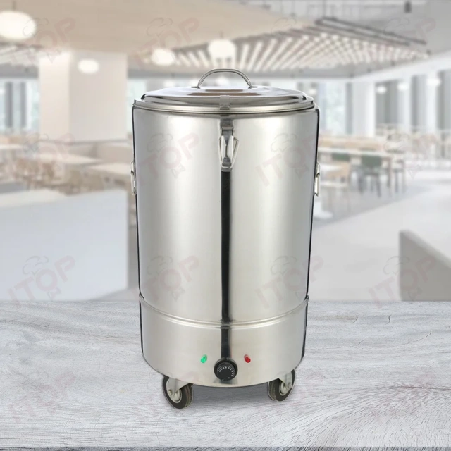 40L-130L Commercial Restaurant Stainless Steel Electric Large Water Soup Porriage Warmer Tea Urn With Temperature Controller