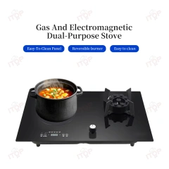 5.0kw Induction Cooker Hob Multifunction Electric Induction Cooker Top 2 Burner 9 Jets Burner Lpg Gas Stove