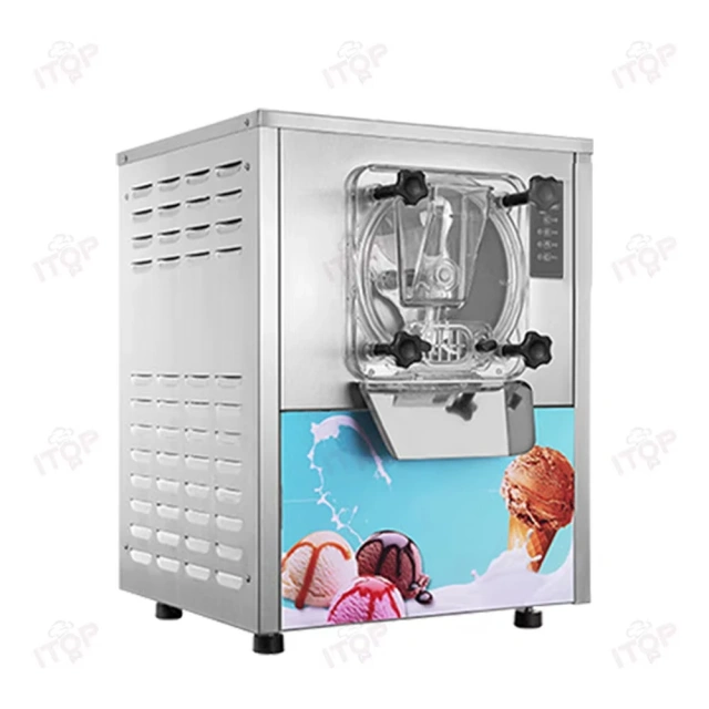 Commercial Gelato Hard Ice Cream Machine Continuous Hard Serve Ice Cream Maker 20L/H Gelato Machine