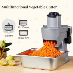 Commercial Multifunction Vegetable Dicing Machine Potato Carrot Onion Vegetable Cutter Cube Cutting Machine 5 Size Cube