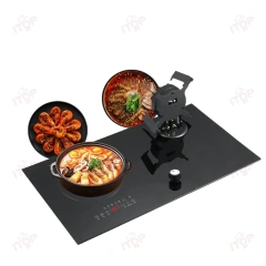 5.0kw Induction Cooker Hob Multifunction Electric Induction Cooker Top 2 Burner 9 Jets Burner Lpg Gas Stove