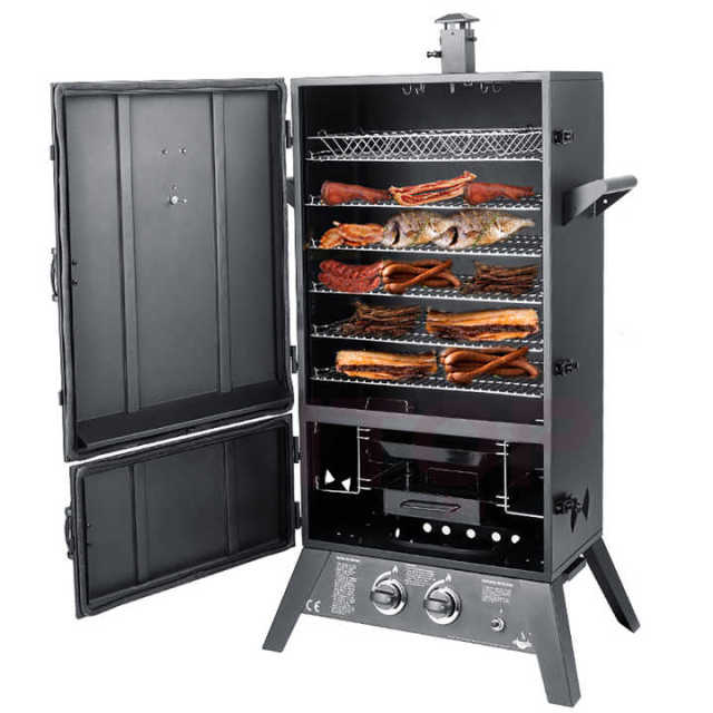 Cast-iron Commercial Wood Smoker Automatic Small Smoke House Machine Industrial Smoke Oven Meat Smoker