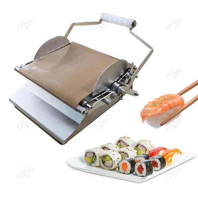 Commercial Quick Round Laver Sushi Roll Maker Roller 304 Stainless Steel Rice Onigiri Sushi Maker Machine