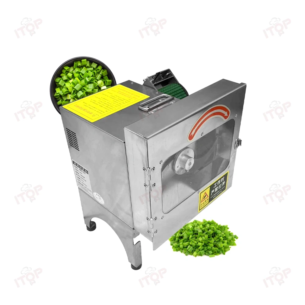 Adjustable 1.5mm To 35 Mm Automatic Commercial Cutter Shredder Spring Onion Celery Pepper Mushrooms Cutting Shredding Machine
