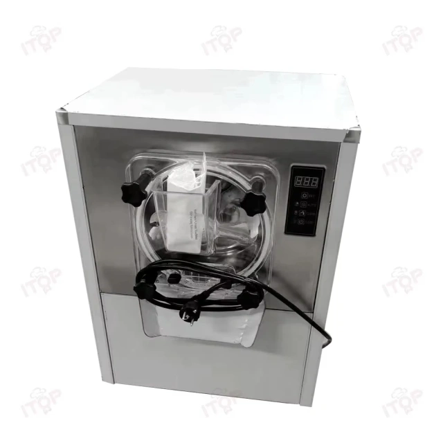 Commercial Gelato Hard Ice Cream Machine Continuous Hard Serve Ice Cream Maker 20L/H Gelato Machine