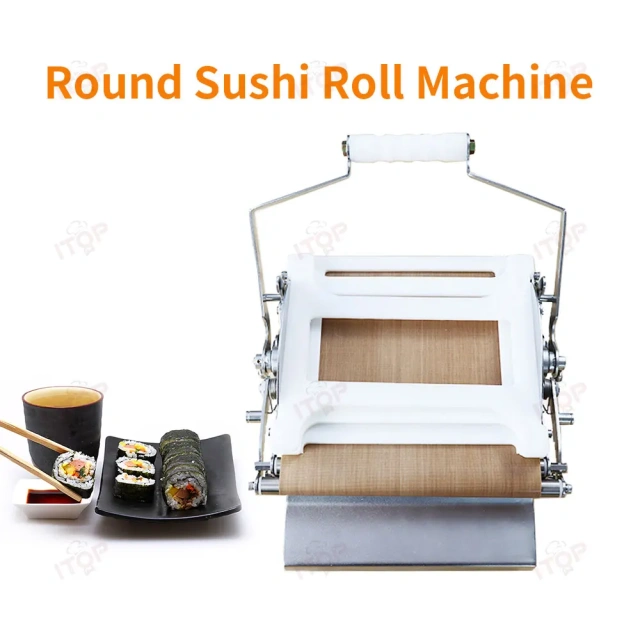 Commercial Quick Round Laver Sushi Roll Maker Roller 304 Stainless Steel Rice Onigiri Sushi Maker Machine