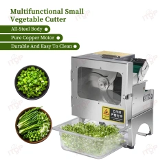 Adjustable 1.5mm To 35 Mm Automatic Commercial Cutter Shredder Spring Onion Celery Pepper Mushrooms Cutting Shredding Machine