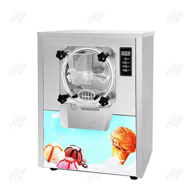 Commercial Gelato Hard Ice Cream Machine Continuous Hard Serve Ice Cream Maker 20L/H Gelato Machine