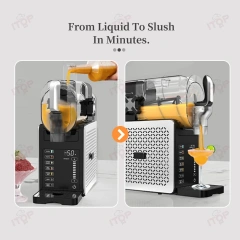 1.9L Household Commercial Slushie Machine Home Milk Shake Ice Crusher Slush Machine Frozen Drink Slushy Machine
