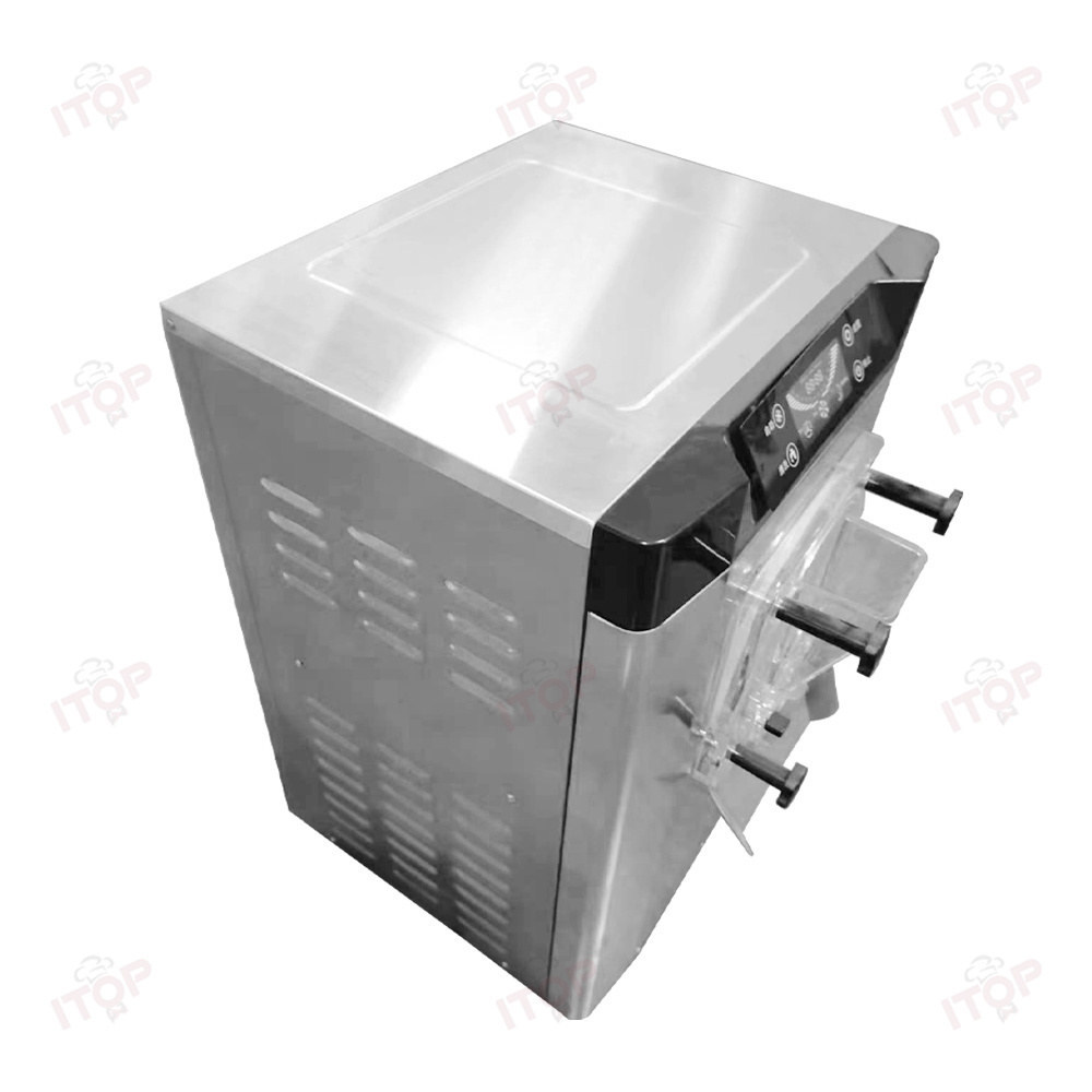Stainless Steel 20l/h Desktop Ice Cream Machine American Ice Cream Bikes Commercial Gelato Hard Ice Cream Machine