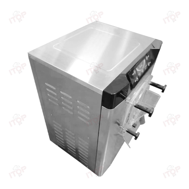 Stainless Steel 20l/h Desktop Ice Cream Machine American Ice Cream Bikes Commercial Gelato Hard Ice Cream Machine