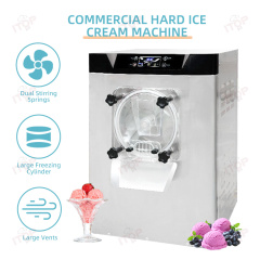 Stainless Steel 20l/h Desktop Ice Cream Machine American Ice Cream Bikes Commercial Gelato Hard Ice Cream Machine