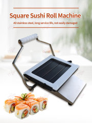 Quick Manual Square Shushi Maki Rolling Machine Semi Automatic Hand Salmon Sushi Roll Crab Roe Roll Making Machine