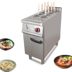 Kitchen Equipment Electric Noodle Cooker Pasta Boiler 8 Baskets Commercial Pasta Cooker With Cabinet