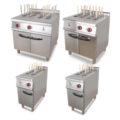 Kitchen Equipment Electric Noodle Cooker Pasta Boiler 8 Baskets Commercial Pasta Cooker With Cabinet