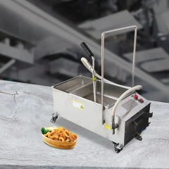 40l 58L Oil Filtration System Fryer Filter Stainless Steel Lid Oil Filter 110v 220v