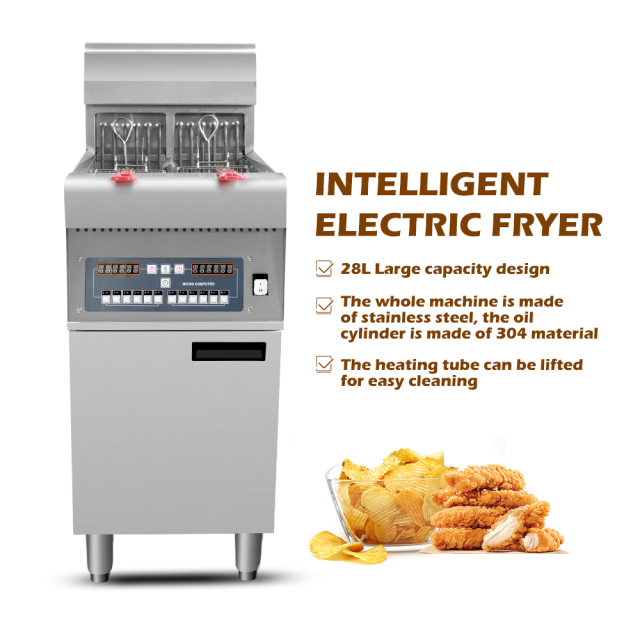 2 Tank 2 Basket 12L+12L Intelligent Computer Temperature Control Commercial Deep Fryer Electric Deep Fryers