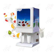 Commercial 10l*2 BIB Bag Pre-mixing Yogurt Dispensing Machine Refrigerated Milk Juice Beverage Dispenser With Two Bib Bags