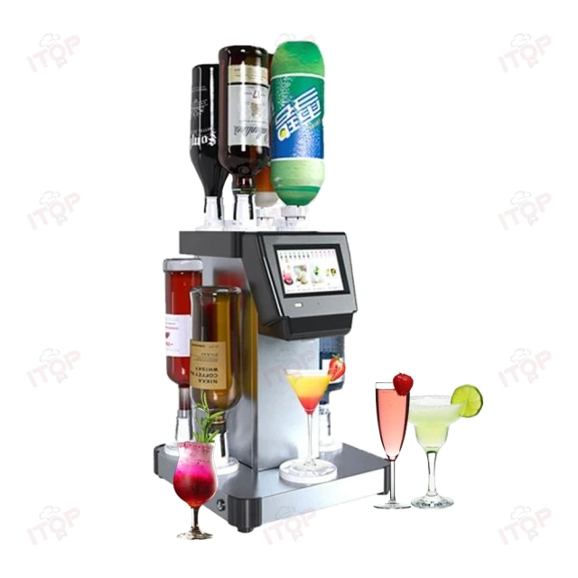 8 Bottle Seats Cocktail Drinking Machine Automatic Drinks Bartender Robot Cocktail Maker With 5500mah Built-in Lithium Battery