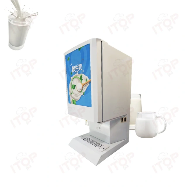 Commercial 10l*2 BIB Bag Pre-mixing Yogurt Dispensing Machine Refrigerated Milk Juice Beverage Dispenser With Two Bib Bags