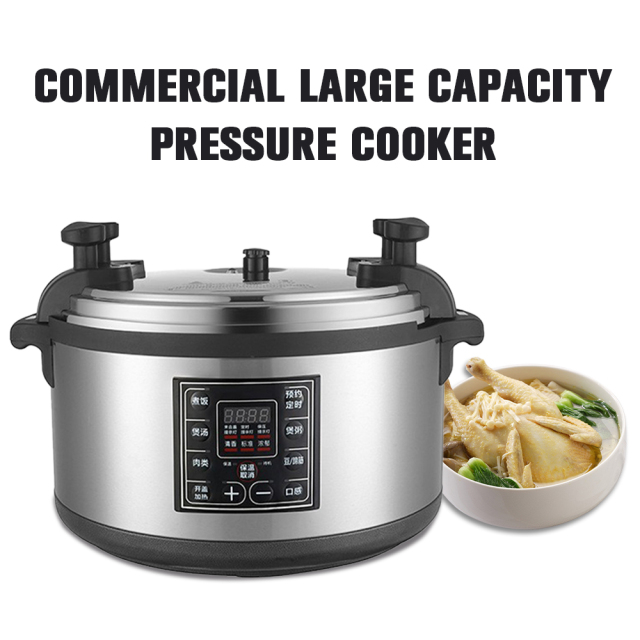 Automatic 15l/17l/26l/33l/40l Stainless Steel Cooking Pot Smart Multifunctional Commercial Electric Pressure Cooker