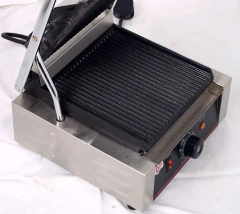 1800W Cast Iron Non-Stick Plate Electric Contact Grill Panini Sandwich Maker