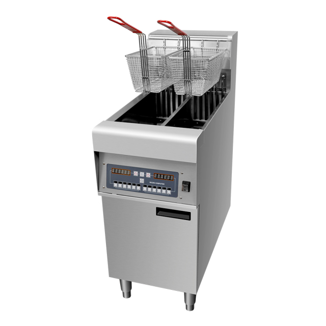 2 Tank 2 Basket 12L+12L Intelligent Computer Temperature Control Commercial Deep Fryer Electric Deep Fryers
