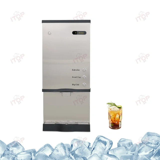 80kg/24h Commercial Air Cooled Ice And Water Dispenser Machine Nugget Ice Dispenser With Ice Water Dispensing Machine