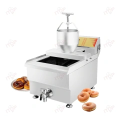 17 Litres Commercial Industrial Frying Donut Machine Electric Fryer Donut Maker With 3l Manual Donut Depositor Filler