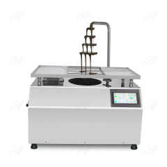 Easy To Operate Large Vibrating Table Commercial Melt Spread 15kg Chocolate Making Machine Continuous Temper Machine