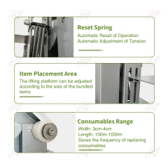 Semi Automatic Vegetable Bundling Machine Convenient Pe or Pvc Film Bundling Machine Supermarket Vegetable Strapping