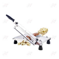 Manual Stainless Steel Peanut Caramel Cookies Cutter Nougat Candy Cutting Slicing Machine