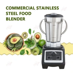 Premium 4l Commercial Smoothie Blender Countertop Heavy Duty 4 Liter 3200w Powerful Food Processors Mixer