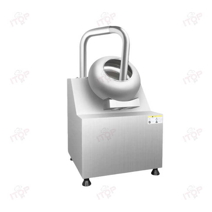 Lpg Gas 19l Drum Capacity Commercial Chocolate Coating Machine Customized Nuts Peanut Chocolate Making Machine