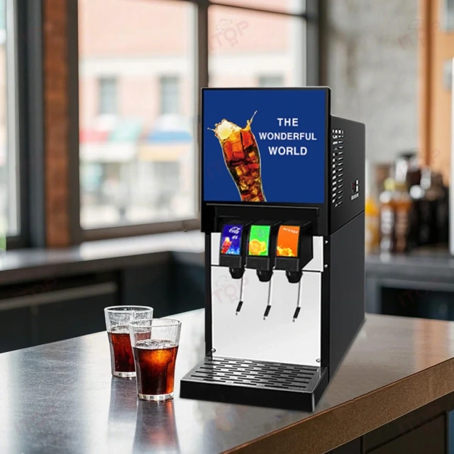 90cups/h Smart 220v Dispenser For Soda Cola Beer Soft Drink Machine For Restaurant And Bar Use With Refrigeration Function