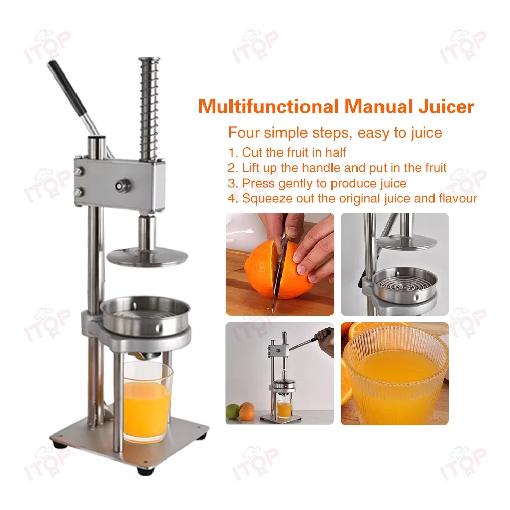 Manual Fruit Citrus Juicer Hand Press Juice Extractor Squeezer Commercial Citrus Orange Lemon Squeezer