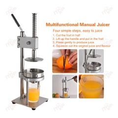 Manual Fruit Citrus Juicer Hand Press Juice Extractor Squeezer Commercial Citrus Orange Lemon Squeezer