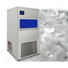 Intelligent Sterilization Air-Cooling 100kg/24h 130kg/24h Commercial Flake Ice Machine 304 Stainless Steel Snowflake Ice Maker